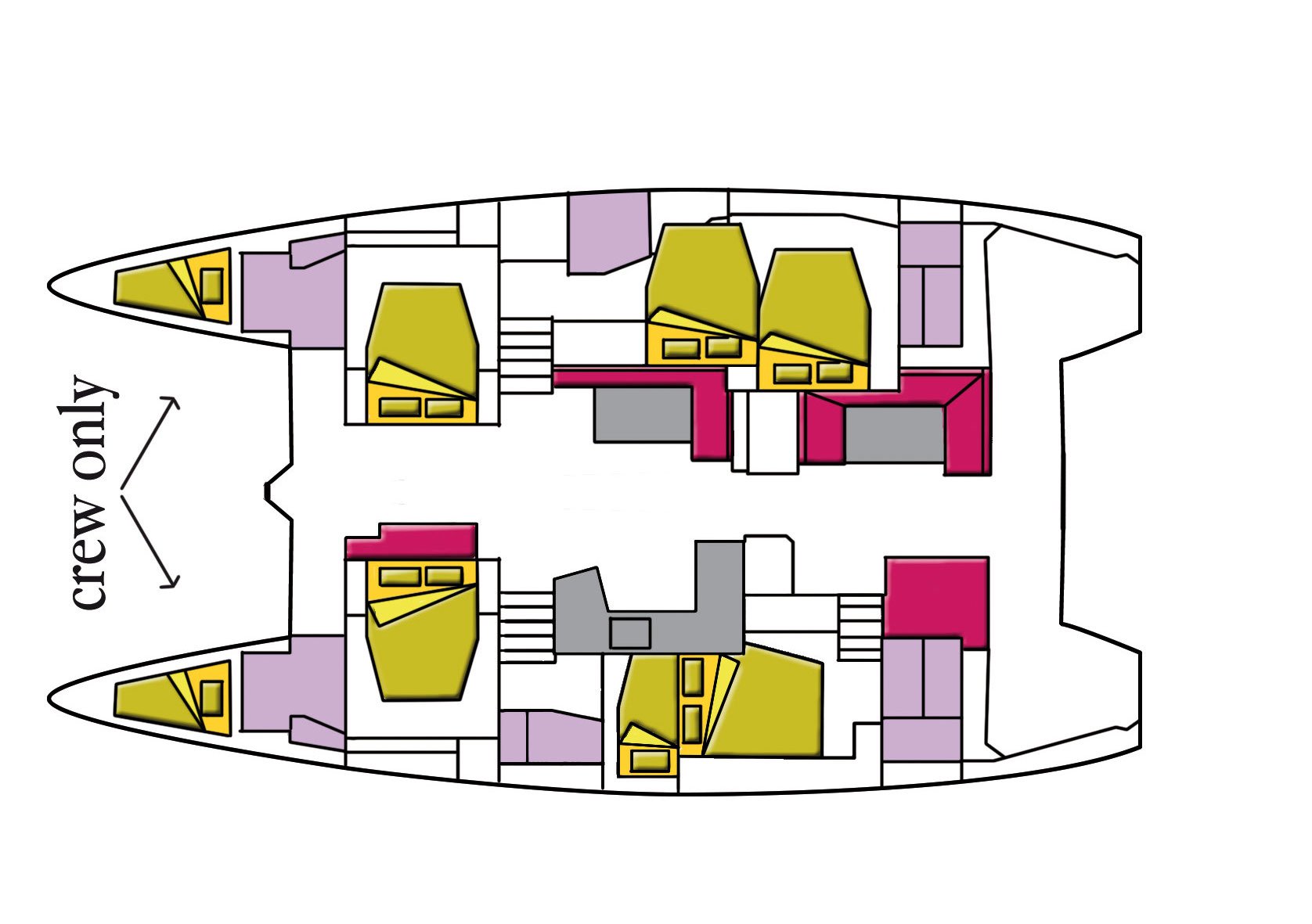 Dugongo II (TOR) (6 cab + 1 crew) (A/C, WM, Generator, Inverter, Tender Lift)