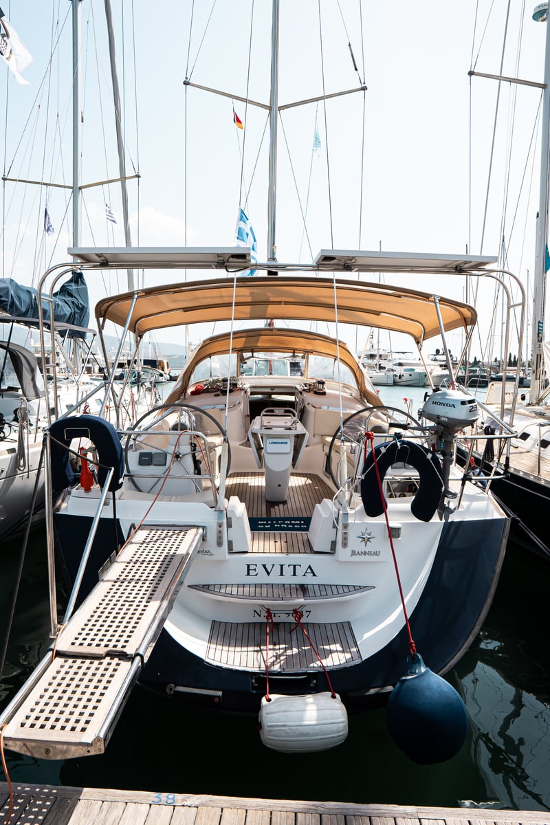EVITA  <b><FONT COLOR="RED"> Boat location in LEFKAS MARINA, D-marin </FONT COLOR></b>
