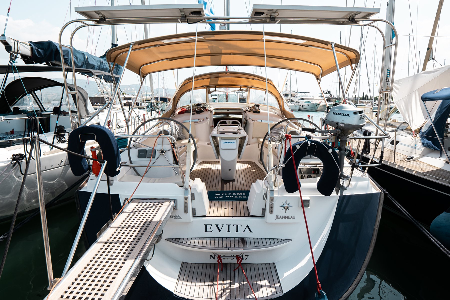 EVITA  <b><FONT COLOR="RED"> Boat location in LEFKAS MARINA, D-marin </FONT COLOR></b>