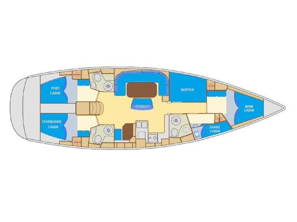 Starboard cabin