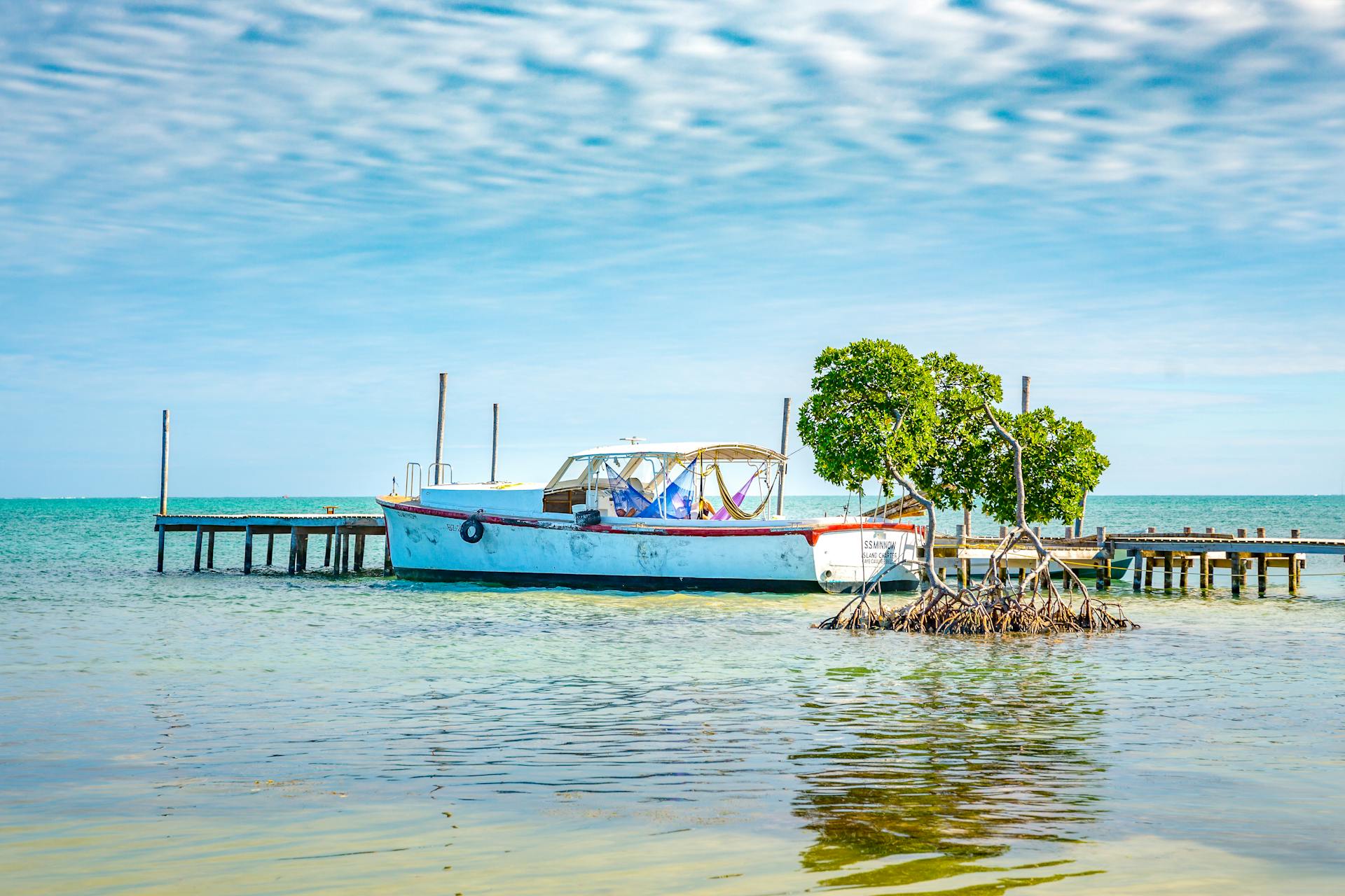a docked boat